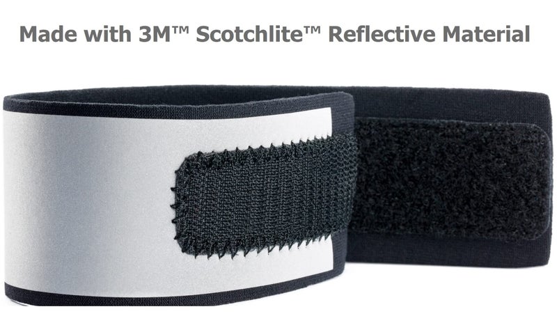 Leg Shield Reflective Ankle Bands - 1,000+ ft of Visibility - Very Large Reflective Area - Straps for Nighttime Biking, Running and Walking - Very Bright, Lightweight & Comfortable - Image 3